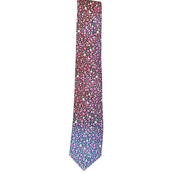 JosABank‎ Traveler Collection 100% Silk Floral Necktie Preppy Spring Office - Picture 1 of 6